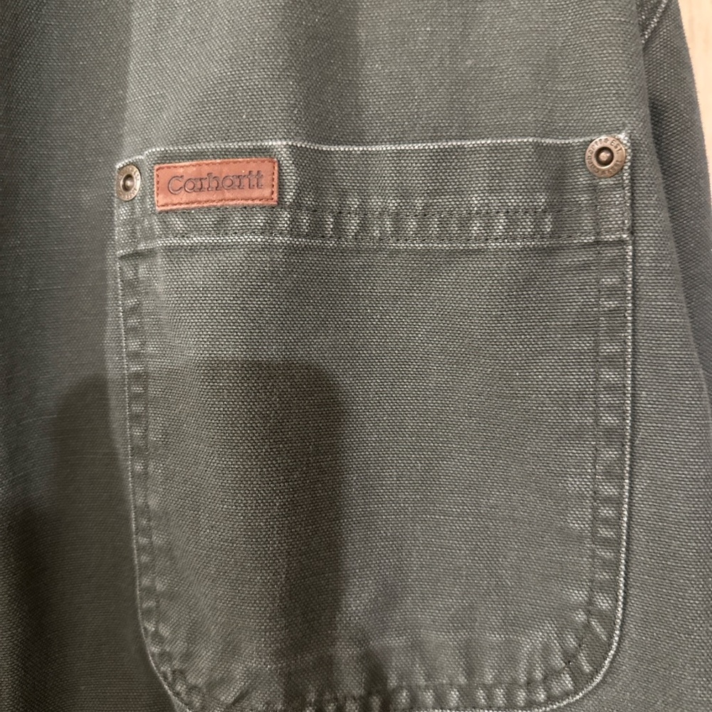 Vintage Carhartt Flannel Lined Canvas Barn Jacket - Picture 5 of 7
